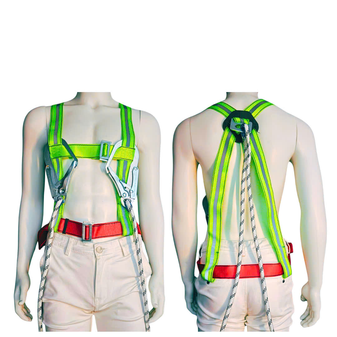 P6 - Dây đai bán thân 2 móc sắt dây thừng liền thân